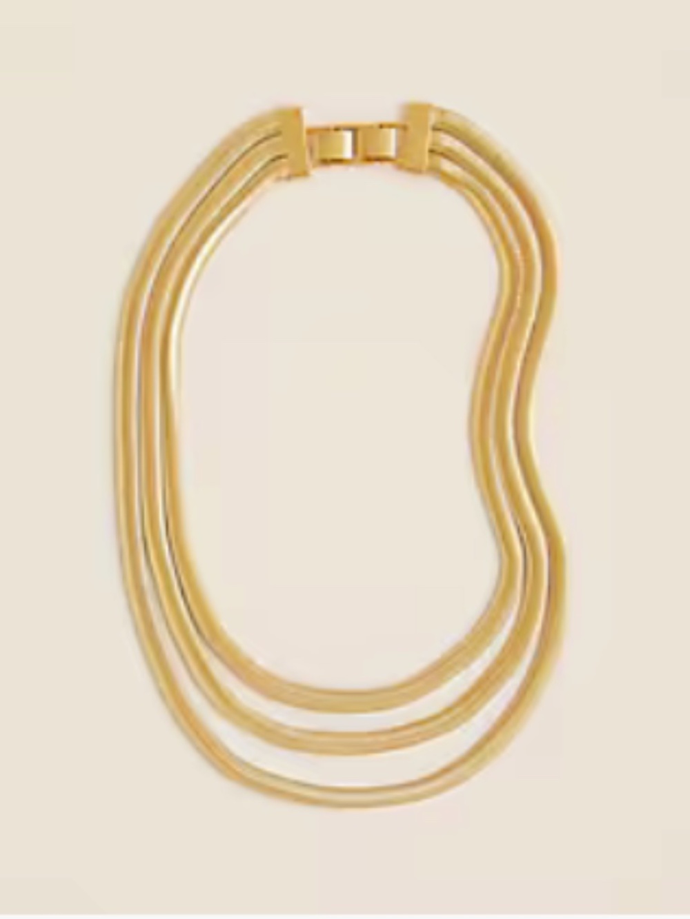 J.Crew Layered snake chain necklace